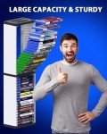Nargos Video Game Storage Stand Tower for PS5/ PS4/ PS3/ Xbox Series S & X/Xbox one Game, Universal Game Disc Holder Vertical Stand Organizer Tower