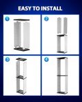 Nargos Video Game Storage Stand Tower for PS5/ PS4/ PS3/ Xbox Series S & X/Xbox one Game, Universal Game Disc Holder Vertical Stand Organizer Tower