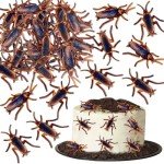 40PCS Edible Halloween Bat Cupcake Toppers Edible Wafer Paper Bat Halloween Cupcake Picks for Baby Shower Kids Halloween Theme Birthday Party Cake Decorations Supplies Pink (cockroach)