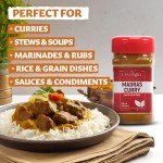 Eastanbul Madras Curry Powder, 5.64oz Traditional Indian Spice Blend, Authentic Curry Seasoning, All-Natural Curry Powder, No-MSG, Gluten Free