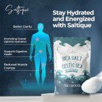 Celtic Salt Fine Ground Organic From the Celtic Sea 1/2lb (227g) - Celtic Organic Salt Packed with 82 Minerals Helping You Stay Hydrated, Improve Electrolyte Balance, and Experience Optimal Muscle and Nerve Function - Doctor Recommended (Fine ground) (1/4lb)