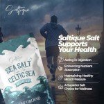 Celtic Salt Fine Ground Organic From the Celtic Sea 1/2lb (227g) - Celtic Organic Salt Packed with 82 Minerals Helping You Stay Hydrated, Improve Electrolyte Balance, and Experience Optimal Muscle and Nerve Function - Doctor Recommended (Fine ground) (1/4lb)