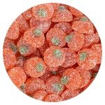 Sour Jelly Pumpkins, 1 Pound Bulk Bag, Firm Candy, Fun Halloween Candy, Halloween Gummies