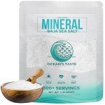 Ocean's Taste Baja Gold Sea Salt, 16oz - 1 LB Baja Gold Mineral Sea Salt, Natural Fine Grain Crystals, Fine Sea Salt, Baja Salt, 30% Less Sodium | Mineral Salt Ideal for Electrolytes Balance, Cooking & Baking | Kosher Salt, Real Salt, Organic Sea Salt Fine.