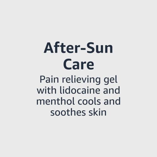 Amazon Basics After Sun Gel with Aloe Vera, Lidocaine and Menthol, 16 Fl Oz (Pack of 1) (Previously Solimo)