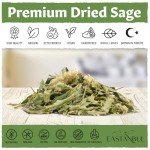 Eastanbul Sage Leaves, 1.41oz, Dried Sage Leaf, Salvia Tea, Sage Tea, Loose Leaf, Te de Salvia, Dried Sage for Cooking, Herbal Tea, and Aromatherapy, Caffeine-Free