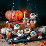 Gyufise 60Pcs Edible Wafer Paper Halloween Spider Cupcake Toppers Edible Spider Cake Picks Halloween Horror Spider Cupcake Decors for Halloween Theme Baby Shower Party Cake Decoration