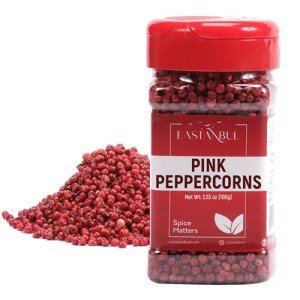 Eastanbul Pink Peppercorns, 3.53oz, Pink Peppercorns Whole, Pink Pepper, Premium Whole Pink Pepper, Perfect for Gourmet Dishes and Seasoning, Pink Peppercorns for Grinder Refill