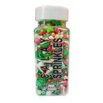 Sentovac Christmas Tree Sprinkle Santa Claus Snowfake Peals Mix Red Green Sprinkles Edible for Cake Decorating Cookie Cupcake Topper Baking Decorations Halloween Christmas Supplies