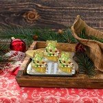 Sentovac Christmas Tree Sprinkle Santa Claus Snowfake Peals Mix Red Green Sprinkles Edible for Cake Decorating Cookie Cupcake Topper Baking Decorations Halloween Christmas Supplies