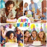 PEOVLVN 20 Pcs Ball Cake Topper, 4 Sizes Pink Balls for Cake Decorating Cake Toppers Happy Birthday DIY Cake Insert Topper Ball Cake Picks for Wedding Anniversary Birthday Cake Decorations (Pink)