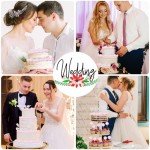 PEOVLVN 20 Pcs Ball Cake Topper, 4 Sizes Pink Balls for Cake Decorating Cake Toppers Happy Birthday DIY Cake Insert Topper Ball Cake Picks for Wedding Anniversary Birthday Cake Decorations (Pink)