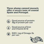 Patagonia Provisions - Spicy Mussels in Extra Virgin Olive Oil | Responsibly sourced | 18g Protein & Gluten Free