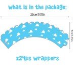 Two infinity and Beyond Birthday Decorations Two infinity and Beyond Birthday Cupcake Toppers and Wrappers for 2nd Birthday Cartoon Story Party Supplies Decorations (2nd with wrappers)