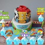 Two infinity and Beyond Birthday Decorations Two infinity and Beyond Birthday Cupcake Toppers and Wrappers for 2nd Birthday Cartoon Story Party Supplies Decorations (2nd with wrappers)