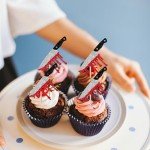 Rsstarxi 30 Pack Halloween Knife Cupcake Toppers Horror Blood Knife Have a Killer Birthday Cupcake Picks Decorations for Halloween Blood Knife Theme Birthday Party Cake Decorations