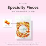 Candy Corn Sprinkle Mix| Made In USA By Sprinkle Pop| Yellow Orange White Sprinkles with Candy Corns Royal Icings| Fall Halloween Sprinkles For Decorating Cake Cupcakes Donuts Cookies Brownies, 2oz