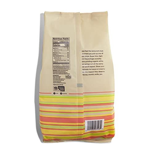 365 by Whole Foods Market, Organic Restaurant Style White Corn Tortilla Chips Unsalted, 14 Ounce