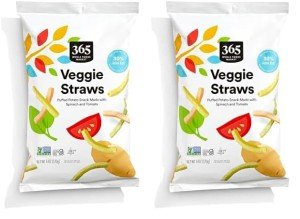 365 by Whole Foods Market, Original Veggie Straws, 6 Ounce (Pack of 2)