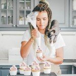 40 Pack Edible Cherry Blossom Cupcake Toppers Cherry Flowers Cake Toppers Rice Paper Wafer Paper Cake Picks for Cherry Blossom Bridal Shower Baby Shower Kids Birthday Cake Decorations Light Pink