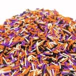 Halloween Sprinkles Jimmies Sprinkles Orange Black Purple and White Jimmies for Decorating Cake Cookie Cupcake Ice cream