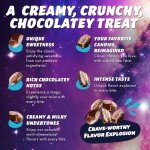 Cosmic Freeze Chuckers Freeze Dried Candy, Crunchy Freeze Dry Candy for Mix-In Snacks Candy Freeze Dried, Gluten-Free, Made in USA, 1.0 Oz