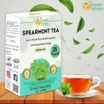 Organic Spearmint Tea Bags, Caffeine-Free, Eco-Friendly Packaging – 25 Count for Refreshing Herbal Tea, All-Natural, Sustainably Sourced by Herbs Botanica