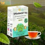 Organic Spearmint Tea Bags, Caffeine-Free, Eco-Friendly Packaging – 25 Count for Refreshing Herbal Tea, All-Natural, Sustainably Sourced by Herbs Botanica