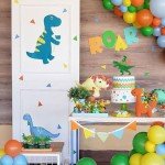 25 Pack Dinosaur Cupcake Toppers Glitter 3 Rex Roar Dinosaur Cupcake Picks Three Years Old Dino Theme Baby Shower Third Birthday Party Cake Decorations Supplies Green