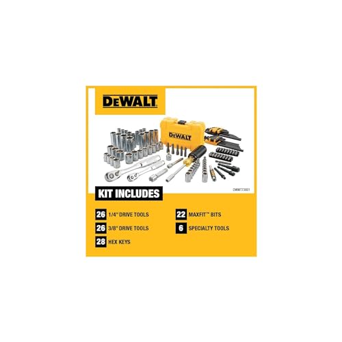 DEWALT Mechanics Tool Kit & Socket Set, 108-Piece