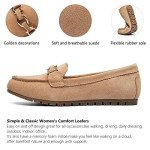 Cvistpieo Loafers for Women Business Casual Shoes Comfortable & Lightweight Penny Loafers Slip On Work Flats Suede Beige Size 8