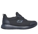 Skechers Women's Squad Sr Food Service Shoe, Black, 7.5