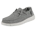 Hey Dude Women's Wendy Blend Linen Iron Size 10 | Women's Shoes | Women's Slip On Shoes | Comfortable & Light-Weight