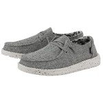 Hey Dude Women's Wendy Blend Linen Iron Size 10 | Women's Shoes | Women's Slip On Shoes | Comfortable & Light-Weight