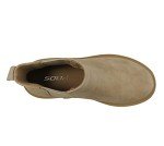 Soda Pilot ~ Women Lug Sole Low Heel Chelsea Fashion Ankle Bootie w/Double Elastic Gore (BEIGE, us_footwear_size_system, adult, women, numeric, medium, numeric_7_point_5)