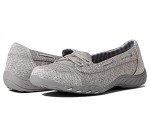 Skechers Women's Breathe Easy-Good Influence Sneaker, Grey, 7.5 M US