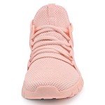 INZCOU Running Shoes Lightweight Tennis Shoes Non Slip Gym Workout Shoes Breathable Mesh Walking Sneakers Pink 7women / 6men