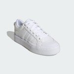adidas Women's Bravada 2.0 Platform Sneaker, White/White/Chalk White, 8.5
