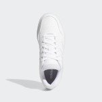 adidas Women's Hoops 3.0 Low Top Basketball Shoe, White/White/Dash Grey, 9