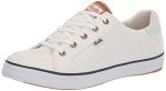 Keds Center 3 Lace Up, Sneaker Womens, White/Navy Canvas, 8.5 Medium
