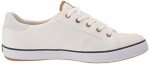 Keds Center 3 Lace Up, Sneaker Womens, White/Navy Canvas, 8.5 Medium
