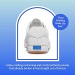 Keds Center 3 Lace Up, Sneaker Womens, White/Navy Canvas, 8.5 Medium