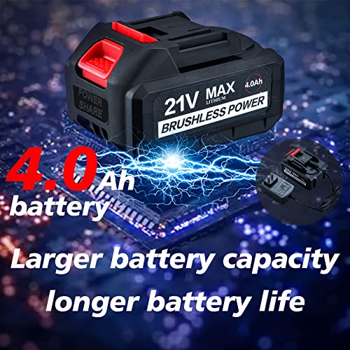 AOBEN 21V Cordless Impact Wrench with 6Pcs Sockets