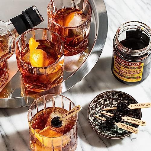 Luxardo Gourmet Cocktail Maraschino Cherries | for Old Fashioned, Manhattan and Desserts | Packed in Special Protective Bubble | 400G Jar