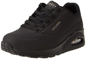 Skechers Women's Uno-Stand on Air Sneaker, Black/Black, 7