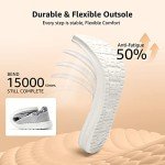 STQ Casual Shoes for Women Plantar Fasciitis Relief Lightweight Orthopedic Comfy Sneakers Light Grey US 8