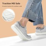 STQ Casual Shoes for Women Plantar Fasciitis Relief Lightweight Orthopedic Comfy Sneakers Light Grey US 8