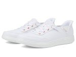 Skechers Women's Hands Free Slip-Ins Skip Cute - B Cute Sweet Sneaker, White, 6