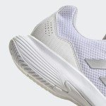 adidas Women's GameCourt 2 Sneaker, White/Silver Metallic/White, 8.5