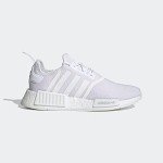 adidas Originals womens Nmd_r1's Sneaker, White/White/Silver Metallic, 7.5 US